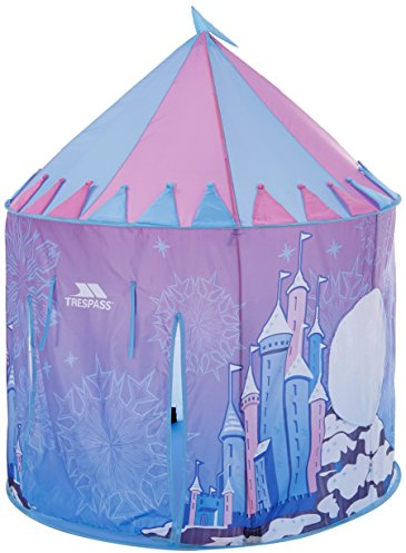 Trespass Pop-Up-Zelt, Kinderspielzelt, 130 cm x 105 cm, Schloss, Party, Innen- und Außenbereich, Gartenspielzeug, Schloss