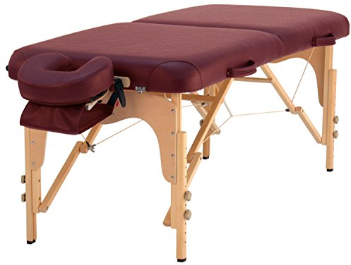 WellTouch Massageliege »Balance II« (71 cm), mobil, tragbar, verstellbare Kopfstütze, Armschlaufe & Tragetasche inklusive, Burgund-rot