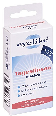 Eyelike Tageskontaktlinse daily, -2,50 Dioptrien, 6 Stück