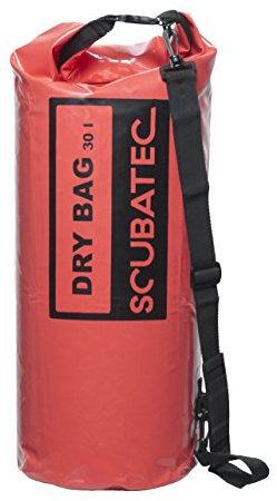 Scubatec Dry Bag wasserdichter Packbeutel, 30l, rot