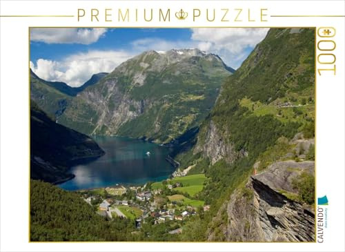 CALVENDO Puzzle Geiranger-Fjord | 1000 Teile Lege-Größe 64 x 48 cm Foto-Puzzle für glückliche Stunden