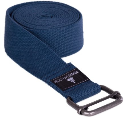 Yogistar Yogagurt - 260 cm - Metallverschluss - Navy Blue, 260.0 x 4.0 x cm
