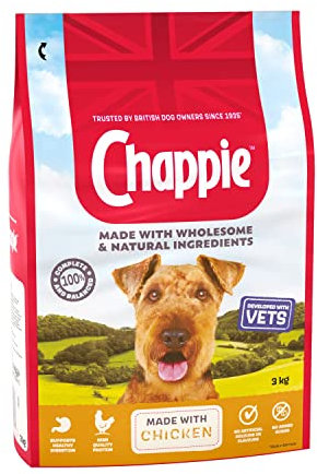 Chappie Vets Developed Dry Dog Food with Chicken and Wholegrain Cereal, 3 kg