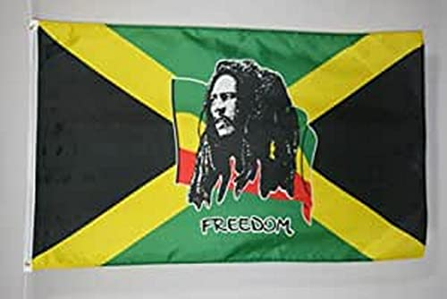 AZ FLAG Bandiera Bob Marley 250x150cm - Gran Bandiera GIAMAICANA – Giamaica 150 x 250 cm - Bandiere