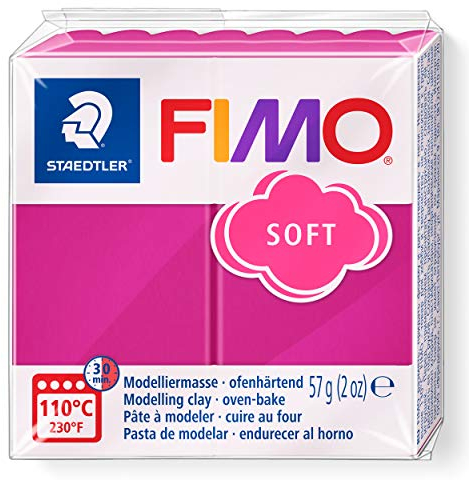 Staedtler - Fimo Soft - Pain Pâte à Modeler 57 g Framboise