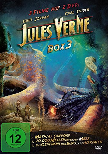 Jules Verne Box 3 : Mathias Sandorf - 20.000 Meilen unter dem Meer - Das Geheimnis der Burg in den Karpaten - Die Reise zum Mond [2 DVDs]