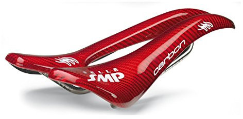 SPM SELLE Carbon Rossa, Sella per Bicicletta Uomo, Rot, 263x129 mm