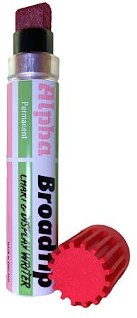 SureMark Alpha Broadtip Jumbo Permanent Marker Red Single