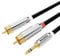AKORD Stereo 3.5mm Jack Plug to TWIN 2 x RCA PHONO Audio Lead GOLD CABLE (4 Metre)