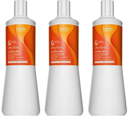 Londacolor 1,9 % Oxidationscreme 3 x 1000 ml Londa Intensivtönung H2O2 Peroxid 6 Vol.