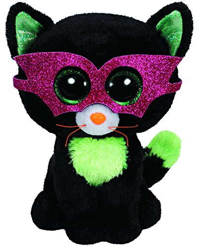 Jinxy - Halloween Katze, 15cm, mit Glitzeraugen und Glitzerbrille, Beanie Boo's, limitiert