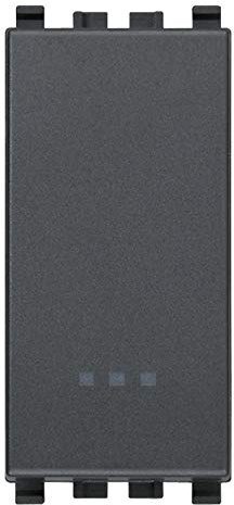 Vimar serie eikon - Pulsante 1 polo contatto chiuso 10a grigio