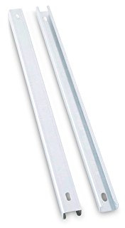 DIGITUS C-Profilschienen für 19 Unique & Dynamic Basic Schränke von DIGITUS, 2 Stück, 72 cm Tiefe für 800 mm Schranktiefe, 2 mm starkes Stahlblech, verzinkt