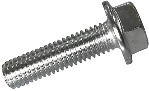 Kutlu Deutschland GmbH M8x30mm Linksgewinde Sicherungsschrauben Konterschrauben mit Flansch, Silber, Zink, Schrauben, Bolzen