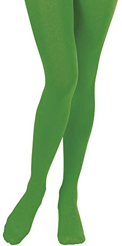 W WIDMANN MILANO Party Fashion, Collants verts vifs, style unique inspiré des années 60, confort optimal en nylon 40 deniers, taille unique, entretien facile, polyvalents pour toutes occasions