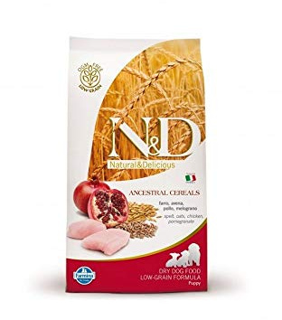 Farmina - N&D alte Körner mit Huhn und Granatapfel, 12 kg, für Welpen mit großer Rasse