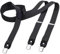 DonDon Hosenträger Herren grau schmal 2,5 cm - Extra starke Clips für Anzug - Hosenträger Herren extra stark - Ideal für Männer oder Damen Rockabilly Suspenders