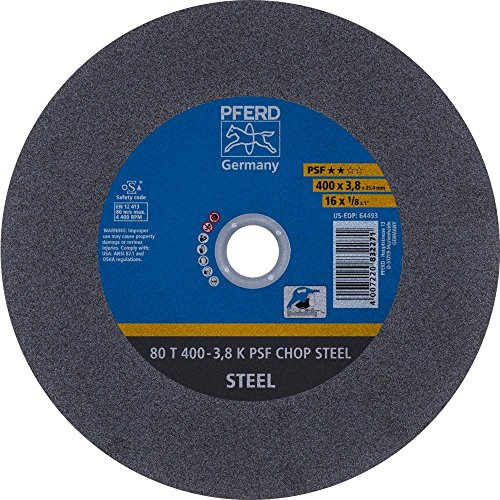Pferd 66324095 Trennscheibe 80 T400-3,8 A36 K Psf-Chop 25,4, 1 V