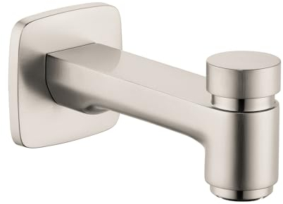 Logis Wand montiert Wanne Auslauf mit Umsteller Finish: Nickel gebürstet