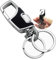 Fencher Portachiavi con (2 Extra Portachiavi e Scatola Regalo) [1 premere per staccare] Durevole Auto Portachiavi per Uomini e Donne – Rosa, Fencher Key Chain Black
