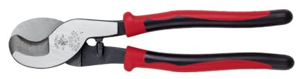 Klein Tools J63050 Journeyman Cable Cutter, Made in USA, Cuts Aluminum, Copper and Communications Cable with Shear-Type Jaws