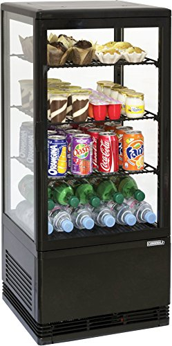 Casselin CVR78LN - Mini vitrine réfrigérée Positive 78L Noire