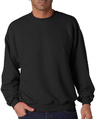 Jerzees Men's NuBlend Fleece Hoodies and Sweatshirts, Sweatshirt - Black, XXL
