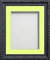 Frame Company Charleston Range Bilderrahmen, 20,3 x 20,3 cm, mit Passepartout Lemon Bon Bon, für Bild 12,7 x 12,7 cm, verschiedene Größen, Schwarz