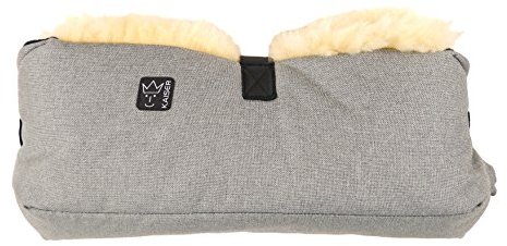 Kaiser Handwärmer Big Double Grey Melange Lammfell Medizin 6573273