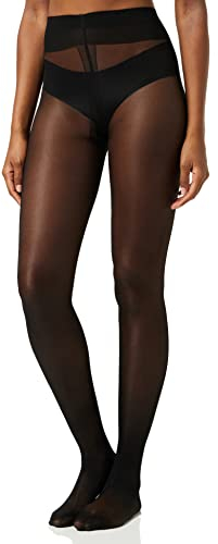 KUNERT Damen Strumpfhosen Leg Control 40 semi-blickdicht glänzend 40 DEN Black 0500 44-46