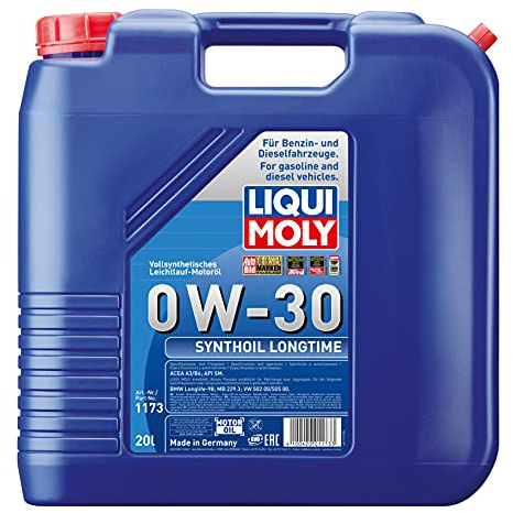 LIQUI MOLY Synthoil Longtime 0W-30 | 20 L | vollsynthetisches Motoröl | Art.-Nr.: 1173