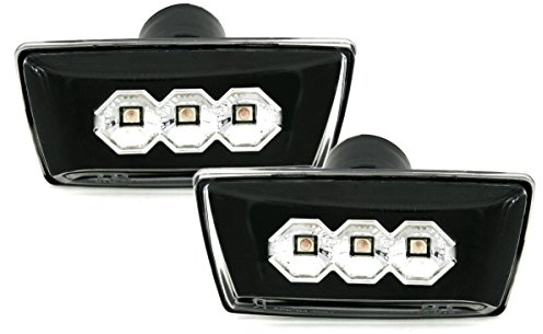 Eagle Eyes LED Seitenblinker Set in Klarglas Schwarz für Opel Astra H
