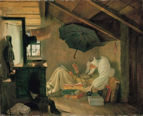 Clementoni 31435 - Puzzle 1000 Teile Museum - Spitzweg Der Arme Poet, 1000 Teile