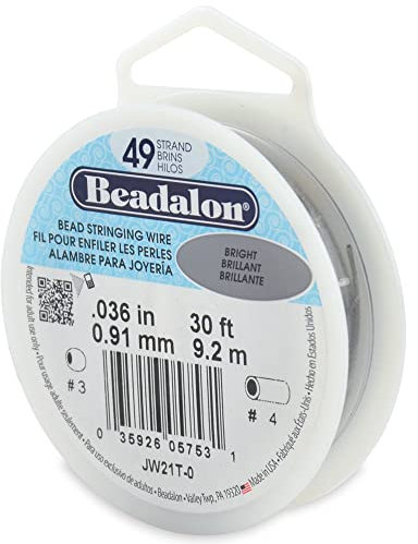 Beadalon Bead Stringing Wire, Bright