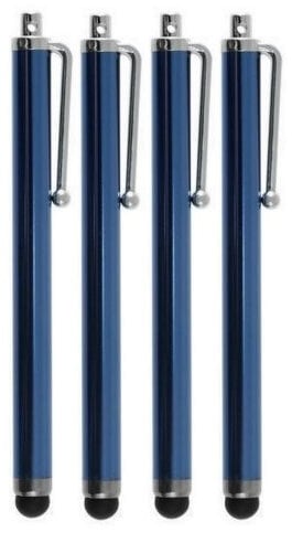 TEEPEE ONLINE® PACK OF 4 x BLUE HIGH CAPACITIVE STYLUS PENS for TOUCH SCREENS, iPAD iPHONE SMASUNG HTC NOKIA BLACKBERRY SONY ASUS ACER WINDOWS and all other Capacitive Screens Devices