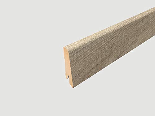 EGGER Home Sockelleiste beige L323 Fußleiste | Bodenleiste 2,4m passt zu EHL039 Parkett Eiche