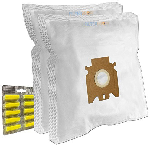 SET 10 Sacchi / Sacchetti (Microfibra) + 10 PROFUMI + 1 Filtro Per aspirapolvere Miele Mondia 1200