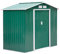 Outsunny Casetta da Giardino Porta Utensili in Lamiera di Acciaio, Capanno da Giardino in Acciaio con Porte Scorrevoli, 213x130x185cm, Verde