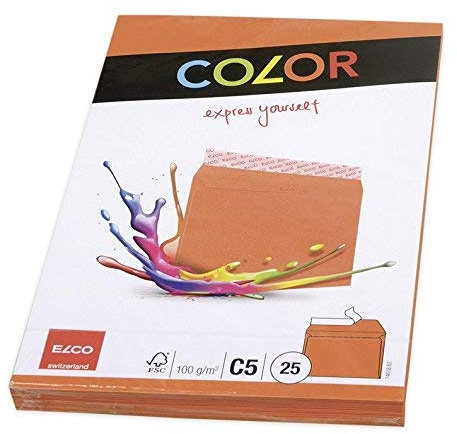 Elco 74618.82 Color Briefumschlag, C5, 100 g, orange