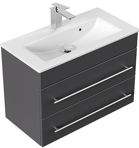emotion Badmöbel Mars 700 Slimline SoftClose anthrazit