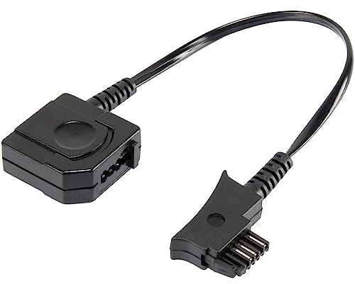 Basetech Telefon (analog) Adapter [1x TSS-Stecker - 1x TAE-N/F-Buchse] 10.00cm Schwarz