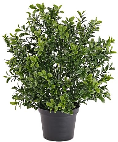 artplants.de Cespuglio di bosso Artificiale, UV Resistente, 30cm | in Vaso - Cespuglio Decorativo/Cespuglio sempreverde