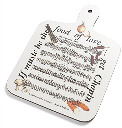 Music Gifts Company: Chopping Board - If Music Be The Food Of Love