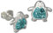 Teenie-Weenie Ohrringe für Kinder 925 Silber Ohrstecker Pinguin türkis SDO8004T Silber Ohrstecker