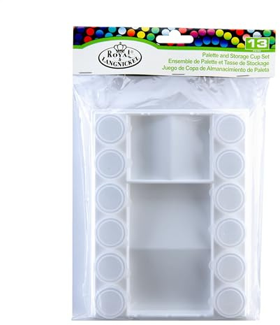 Royal Brush Kunststoff Palette und Aufbewahrung Cups