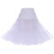 DRESSTELLS Petticoat Unterrock Damen Reifrock Dirndl Petticoats Weiß 1950er Rockabilly Kleider Pettycode Unterrock Kurz Tüllrock Meerjungfrau Kostüm White L