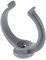 Collier lyre PVC gris simple - Tube Ø 50 mm - Nicoll