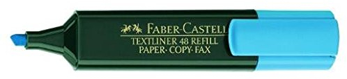FABER-CASTELL Textmarker TEXTLINER 48 REFILL, blau VE=6