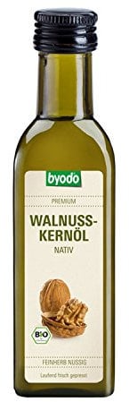 Bio Walnusskernöl nativ 100ml - Byodo, kaltgepresst, rein natürlich, ideal für Salatdressings und Gourmet-Küche, reich an Omega-3
