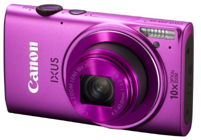 Canon IXUS 255 HS Digital Camera - Pink (12.1MP, Wi-Fi, GPS, 10x Optical Zoom) 3.0 inch LCD